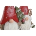 Kerstversiering Home ESPRIT Wit Rood Kabouter 25 x 11,5 x 38 cm (2 Stuks)