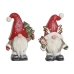 Kerstversiering Home ESPRIT Wit Rood Kabouter 25 x 11,5 x 38 cm (2 Stuks)