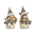 Kerstversiering Home ESPRIT Wit Gouden 28 x 18,5 x 43 cm (2 Stuks)