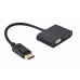 Cablu DisplayPort GEMBIRD A-DPM-HDMIFVGAF-01 Negru 10 cm