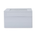 Guarda-Joias Alexandra House Living Branco Cristal 14 x 8 x 14 cm