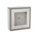 Galda pulkstenis Alexandra House Living Siva Kristal 14 x 14 x 4 cm