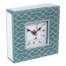 Horloge de table Alexandra House Living Bleu Verre 14 x 14 x 4 cm