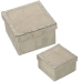 Set of decorative boxes Alexandra House Living Golden Mother of pearl 2 Pieces