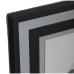 Cornice Portafoto Alexandra House Living Bianco Nero Cristallo 23 x 1 x 28 cm