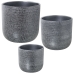 Conjunto de vasos Alexandra House Living Prateado Cerâmica 3 Peças