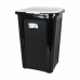 Cubo para la Basura Tontarelli Coverline Blanco 44 L Negro 38,5 x 34,5 x 54,5 cm (6 Unidades)