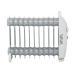 Radiateur à Huile Mesko MS7806 Blanc 1200 W