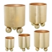 Conjunto de vasos Alexandra House Living Ouro Metal 5 Peças