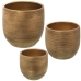 Conjunto de vasos Alexandra House Living Ouro Cerâmica 27 x 28 x 27 cm 3 Peças