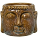 Blumentopf Alexandra House Living Braun aus Keramik Buddha 18 x 11 x 17 cm