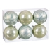 Christmas Baubles Green Plastic Ø 8 cm 23,5 X 16 X 8 CM (6 Units)