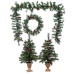 Christmas Tree Green Multicolour 80 x 45 x 18 cm (4 Units)