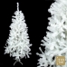 Árbol de Navidad Blanco PVC Metal Polietileno 110 x 110 x 210 cm