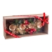 Kerstkaarshouder Goud Multicolour Gouden 35 x 15 x 10 cm