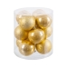 Bolas de Natal Ouro Dourado Plástico Ø 8 cm 19,5 X 19,5 X 22 CM (12 Unidades)