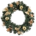 Advent wreathe Gold Green PVC Pineapples 40 x 40 x 7 cm