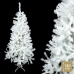 Christmas Tree White PVC Metal Polyethylene 100 x 100 x 180 cm