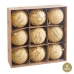 Boules de Noël Doré Plastique Ø 8 cm 24 x 24 x 8 cm (9 Unités)