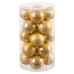 Bolas de Navidad Oro Dorado Plástico Ø 6 cm 14,5 x 14,5 x 26 cm (20 Unidades)