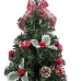 Albero di Natale Rosso Verde PVC Ananas 26 x 26 x 50 cm