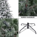 Christmas Tree PVC Polyethylene Snowfall 80 x 80 x 210 cm