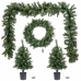 Kerstboom Groen PVC 80 x 50 x 18 cm (4 Stuks)