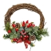 Adventi koszorú Többszínű PVC Rattan 30 x 30 x 10 cm