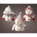 Adorno Natalício LED Boneco de Neve Lumineo 11 x 8 x 18 cm