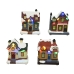 Kerstversiering Lumineo Huisje 8,5 x 5,5 x 10 cm LED Licht Multicolour