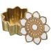 Scatola Decorativa Alexandra House Living Oro Plastica 18 x 8 x 18 cm