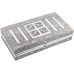 Guarda-Joias Alexandra House Living Prateado Metal 38 x 8 x 20 cm