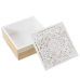 Set of decorative boxes Alexandra House Living White Brown Wood 2 Pieces