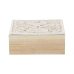 Juego de Cajas Decorativas Alexandra House Living Blanco Marrón Madera 2 Piezas