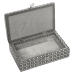 Box-Schmuckkästchen Alexandra House Living Silberfarben Metall 20 x 6 x 13 cm