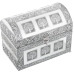 Guarda-Joias Alexandra House Living Prateado Metal 25 x 18 x 15 cm