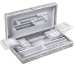 Caja-Joyero Alexandra House Living Plateado Metal 38 x 8 x 20 cm