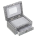 Caja-Joyero Alexandra House Living Plateado Metal 18 x 9 x 13 cm