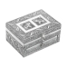 Caja-Joyero Alexandra House Living Plateado Metal 18 x 9 x 13 cm