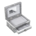 Caja-Joyero Alexandra House Living Plateado Metal 18 x 9 x 13 cm