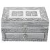 Casetă de Bijuterii Alexandra House Living Argintiu Metal 18 x 9 x 13 cm