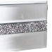 Jewelry box Alexandra House Living Grey Crystal Mirror 22 x 9 x 14 cm