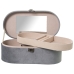 Caja-Joyero Alexandra House Living Gris Textil 26 x 10 x 13 cm