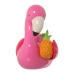 Deko-Figur Alexandra House Living Rosa aus Keramik Rosa Flamingo 22 x 22 x 17 cm