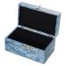 Set of decorative boxes Alexandra House Living Blue Wood 2 Pieces