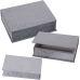 Juego de Cajas Decorativas Alexandra House Living Gris Textil 3 Piezas