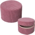 Set decoratieve dozen Alexandra House Living Roze Textiel 2 Onderdelen