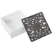 Set of decorative boxes Alexandra House Living White Black Wood 2 Pieces