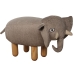 Poef Alexandra House Living Bruin Hout Olifant 50 x 32 x 29 cm