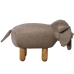 Poef Alexandra House Living Bruin Hout Olifant 50 x 32 x 29 cm